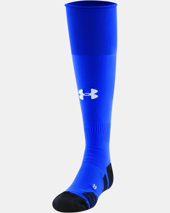Kids' UA Soccer Over-The-Calf Socks, Blue, pdpMainDesktop image number 2